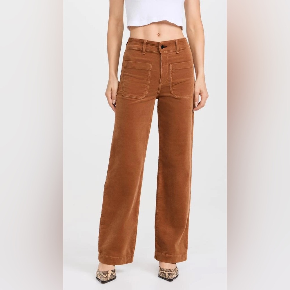 ASKK NY Sailor Corduroy‎ Wide-Leg Pants in Caramel Size 27